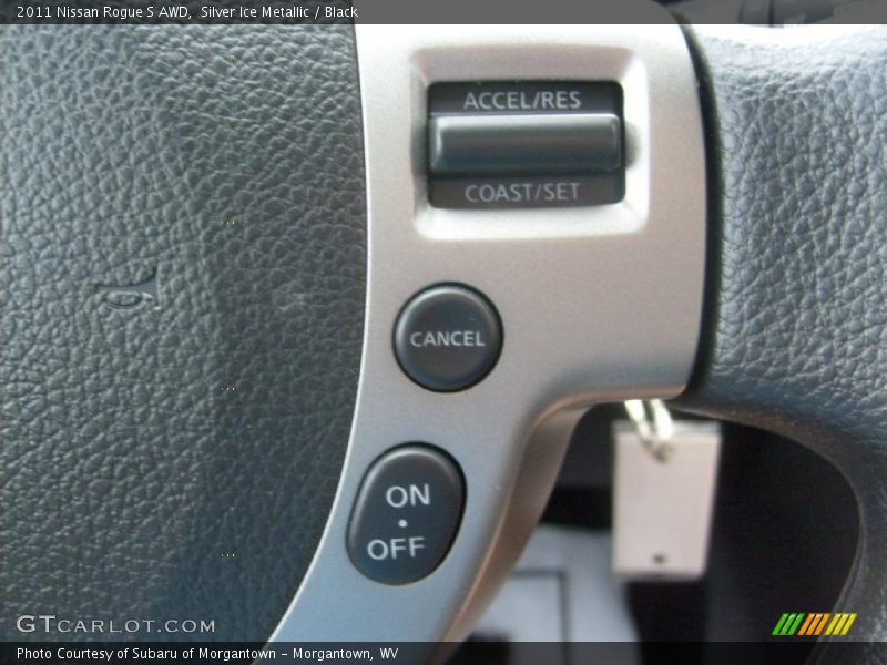 Silver Ice Metallic / Black 2011 Nissan Rogue S AWD