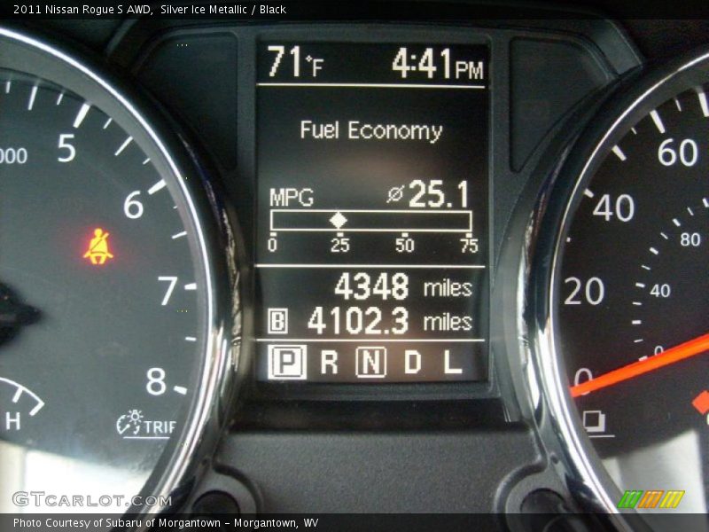 Silver Ice Metallic / Black 2011 Nissan Rogue S AWD