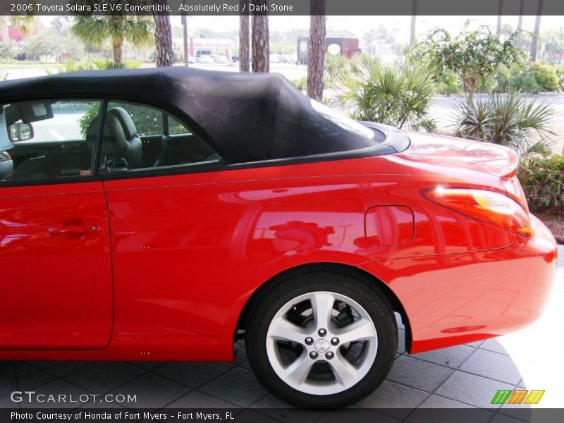 Absolutely Red / Dark Stone 2006 Toyota Solara SLE V6 Convertible
