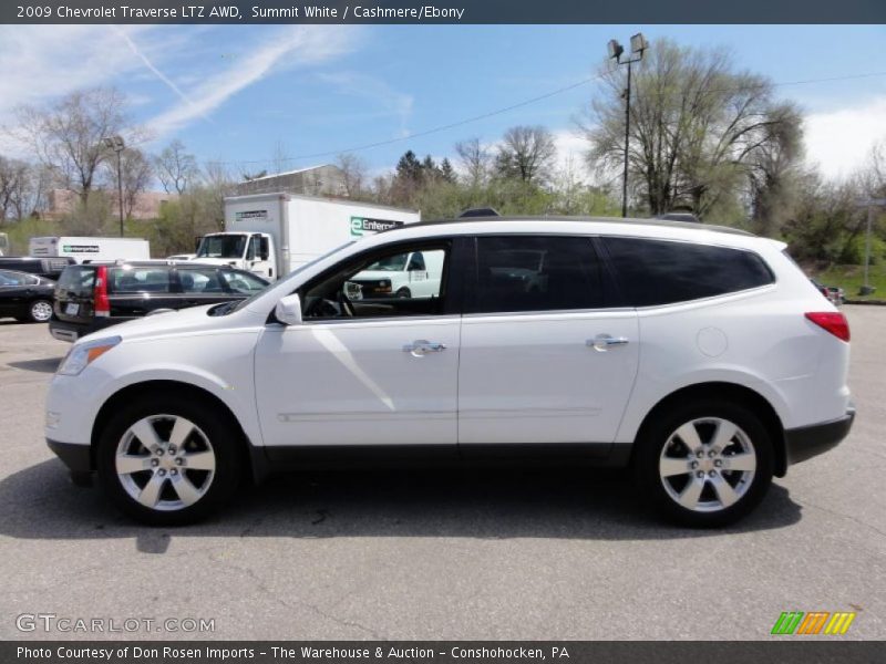 Summit White / Cashmere/Ebony 2009 Chevrolet Traverse LTZ AWD