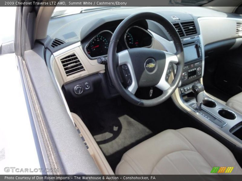 Summit White / Cashmere/Ebony 2009 Chevrolet Traverse LTZ AWD