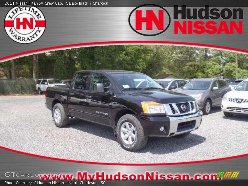 Galaxy Black / Charcoal 2011 Nissan Titan SV Crew Cab