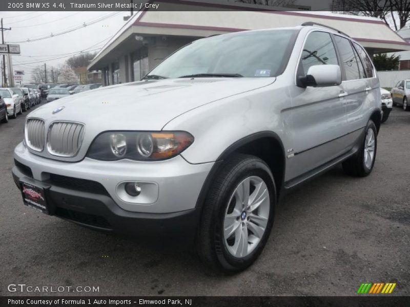 Titanium Silver Metallic / Grey 2005 BMW X5 4.4i