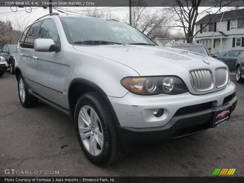 Titanium Silver Metallic / Grey 2005 BMW X5 4.4i