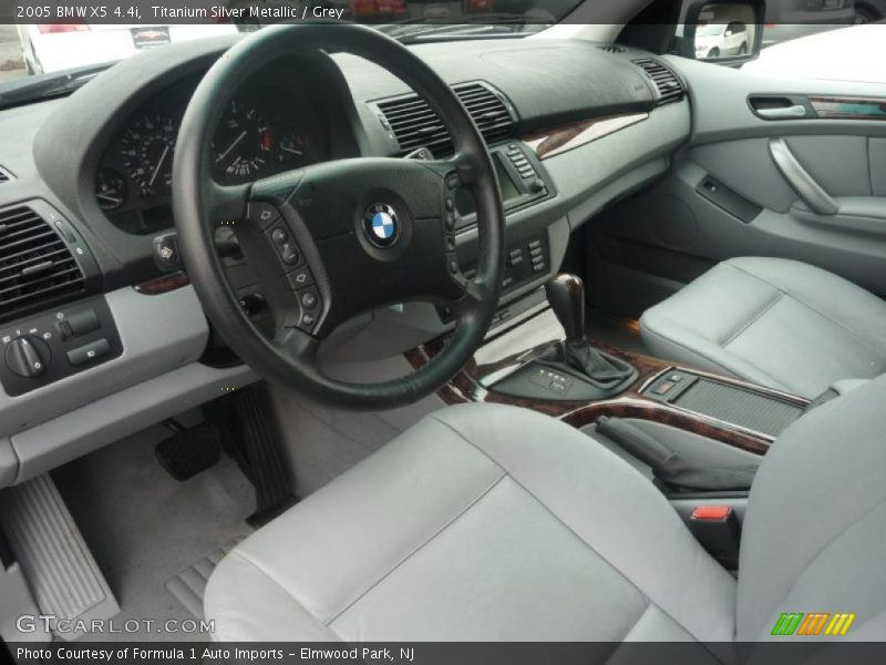 Titanium Silver Metallic / Grey 2005 BMW X5 4.4i