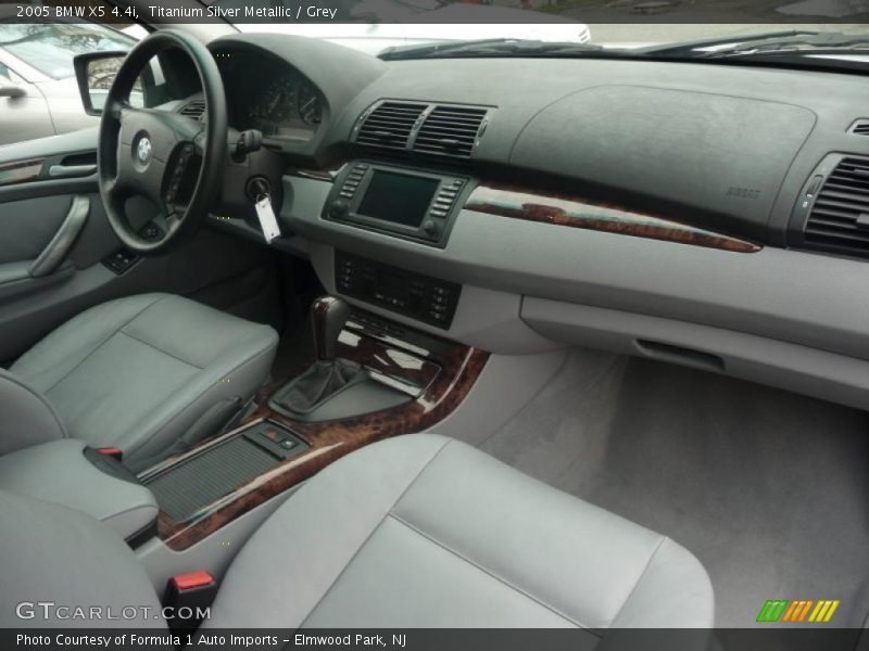 Titanium Silver Metallic / Grey 2005 BMW X5 4.4i