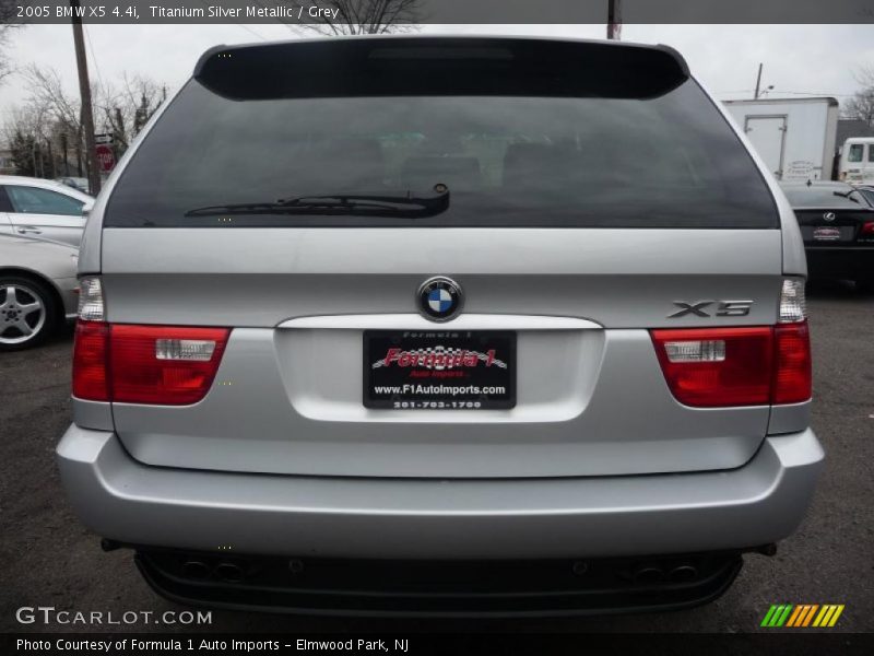 Titanium Silver Metallic / Grey 2005 BMW X5 4.4i