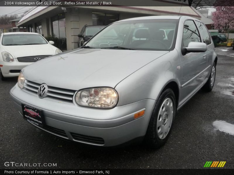 Reflex Silver Metallic / Black 2004 Volkswagen Golf GL 2 Door