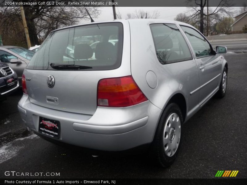 Reflex Silver Metallic / Black 2004 Volkswagen Golf GL 2 Door