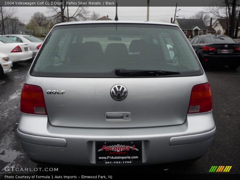 Reflex Silver Metallic / Black 2004 Volkswagen Golf GL 2 Door