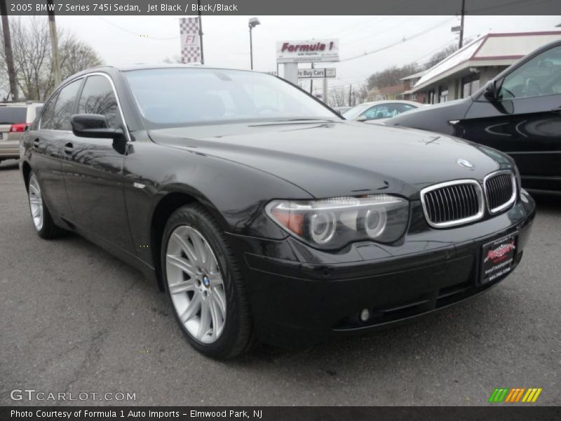 Jet Black / Black/Black 2005 BMW 7 Series 745i Sedan