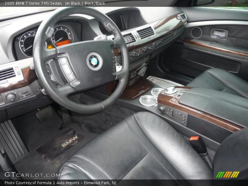 Black/Black Interior - 2005 7 Series 745i Sedan 