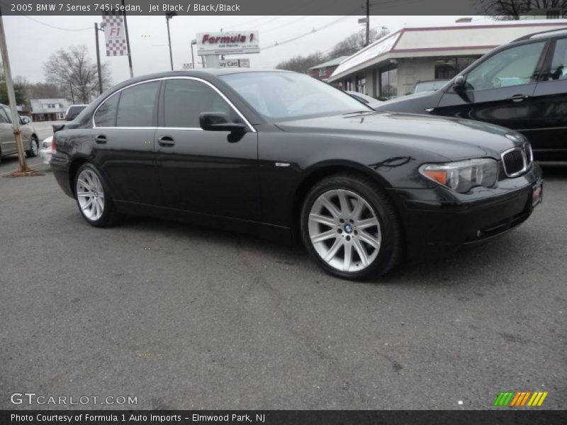 Jet Black / Black/Black 2005 BMW 7 Series 745i Sedan