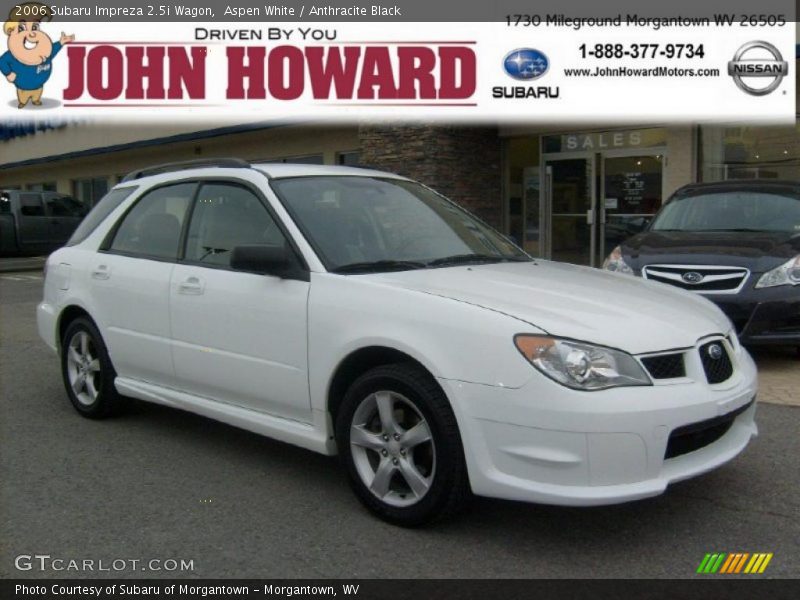 Aspen White / Anthracite Black 2006 Subaru Impreza 2.5i Wagon