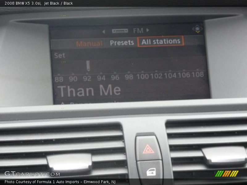 Jet Black / Black 2008 BMW X5 3.0si
