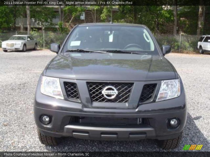 Night Armor Metallic / Pro 4X Graphite/Red 2011 Nissan Frontier Pro-4X King Cab