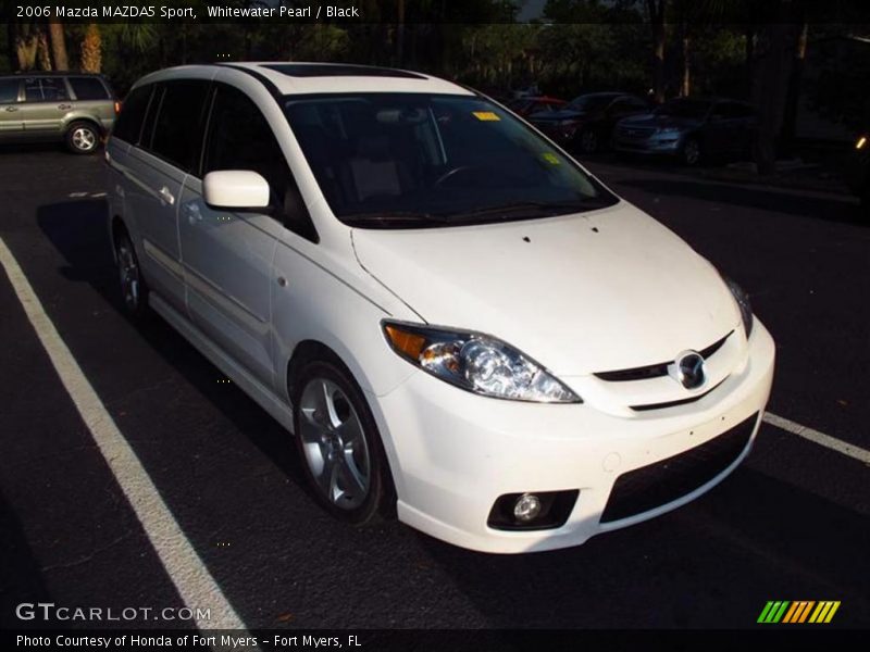 Whitewater Pearl / Black 2006 Mazda MAZDA5 Sport