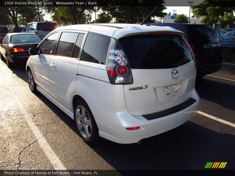 Whitewater Pearl / Black 2006 Mazda MAZDA5 Sport