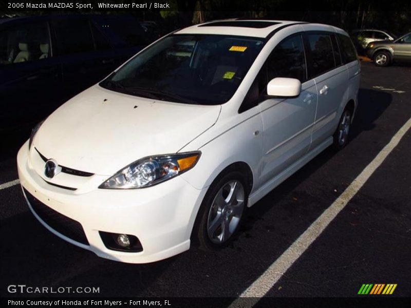 Whitewater Pearl / Black 2006 Mazda MAZDA5 Sport