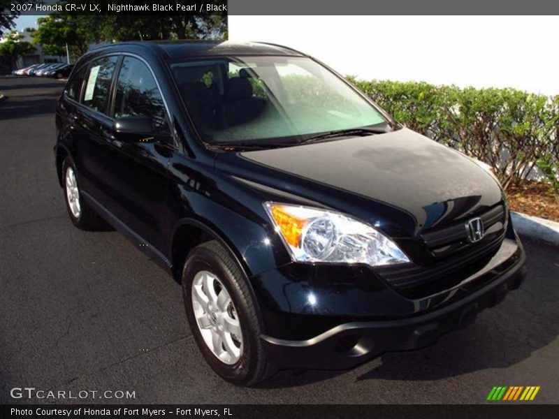 Nighthawk Black Pearl / Black 2007 Honda CR-V LX