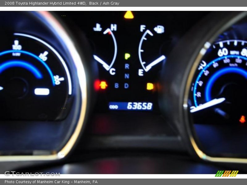 Black / Ash Gray 2008 Toyota Highlander Hybrid Limited 4WD