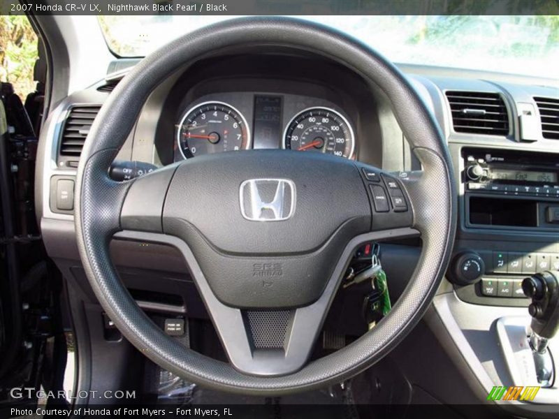 Nighthawk Black Pearl / Black 2007 Honda CR-V LX