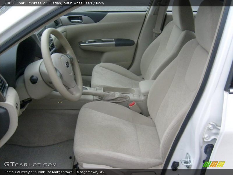 Satin White Pearl / Ivory 2008 Subaru Impreza 2.5i Sedan