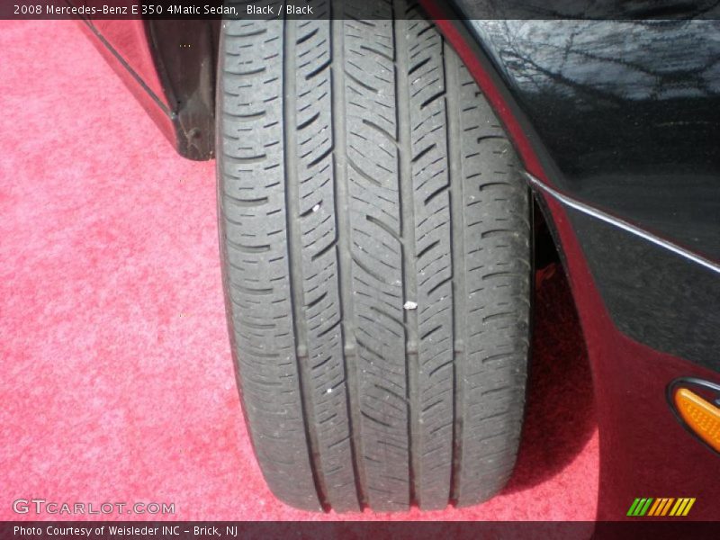 Black / Black 2008 Mercedes-Benz E 350 4Matic Sedan
