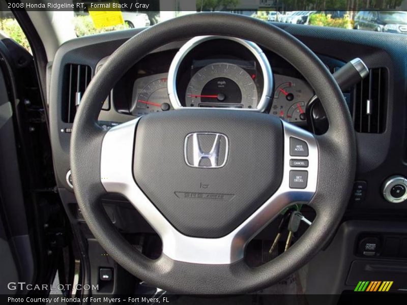 Formal Black / Gray 2008 Honda Ridgeline RT