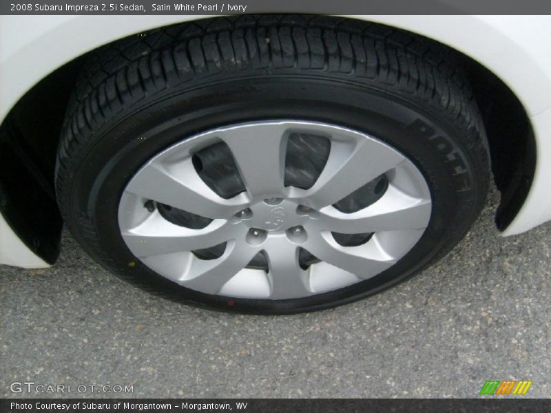 Satin White Pearl / Ivory 2008 Subaru Impreza 2.5i Sedan