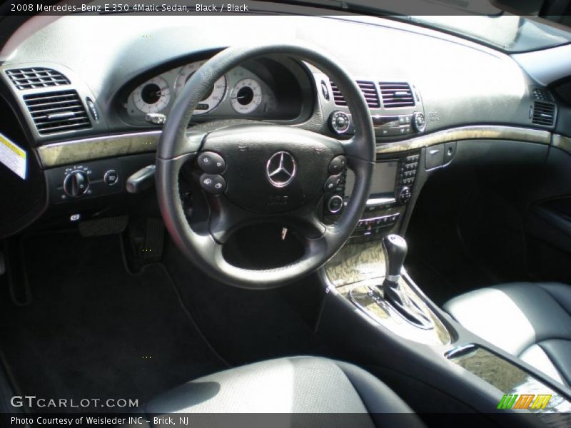 Black / Black 2008 Mercedes-Benz E 350 4Matic Sedan