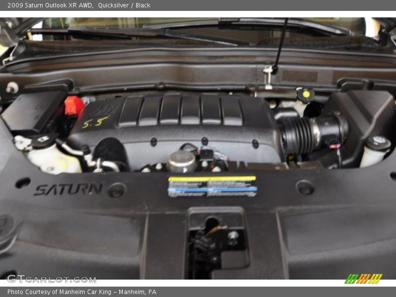 Quicksilver / Black 2009 Saturn Outlook XR AWD