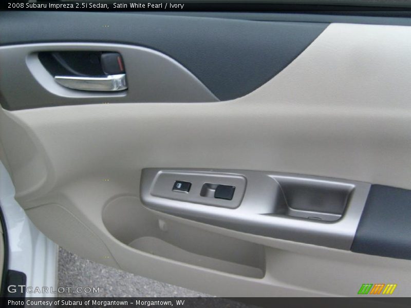 Satin White Pearl / Ivory 2008 Subaru Impreza 2.5i Sedan