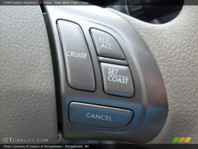 Satin White Pearl / Ivory 2008 Subaru Impreza 2.5i Sedan