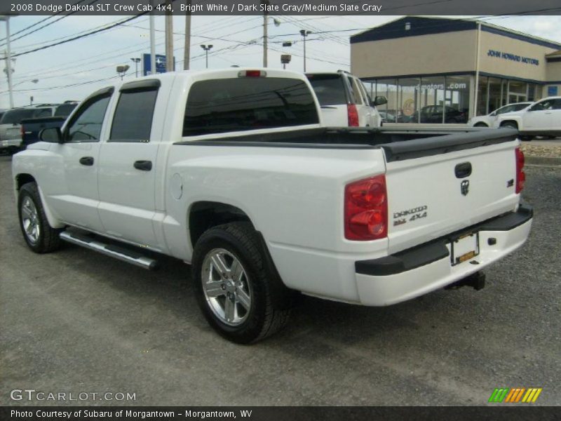 Bright White / Dark Slate Gray/Medium Slate Gray 2008 Dodge Dakota SLT Crew Cab 4x4