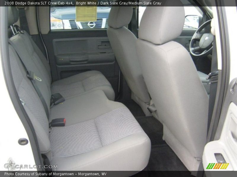 Bright White / Dark Slate Gray/Medium Slate Gray 2008 Dodge Dakota SLT Crew Cab 4x4