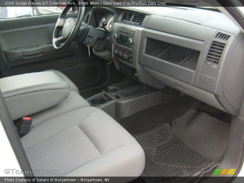 Bright White / Dark Slate Gray/Medium Slate Gray 2008 Dodge Dakota SLT Crew Cab 4x4