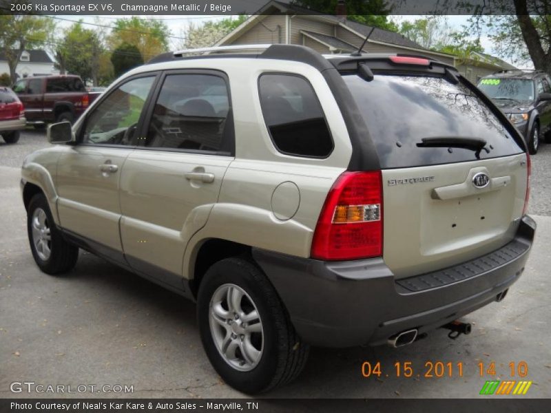 Champagne Metallic / Beige 2006 Kia Sportage EX V6