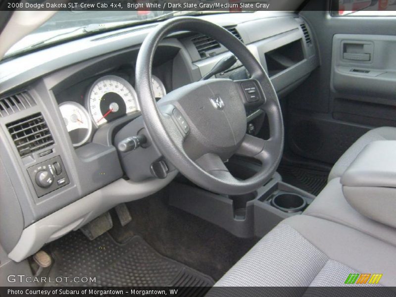 Bright White / Dark Slate Gray/Medium Slate Gray 2008 Dodge Dakota SLT Crew Cab 4x4