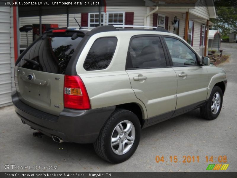 Champagne Metallic / Beige 2006 Kia Sportage EX V6