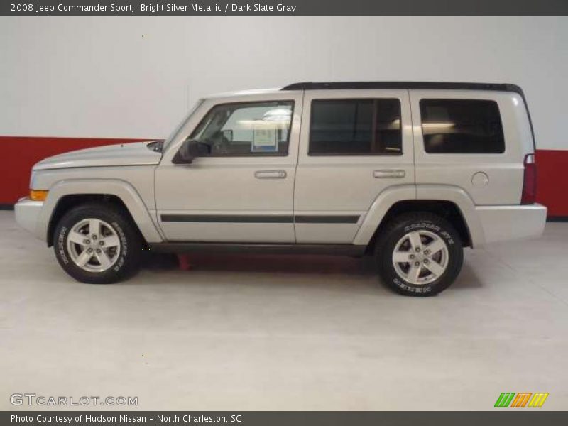 Bright Silver Metallic / Dark Slate Gray 2008 Jeep Commander Sport