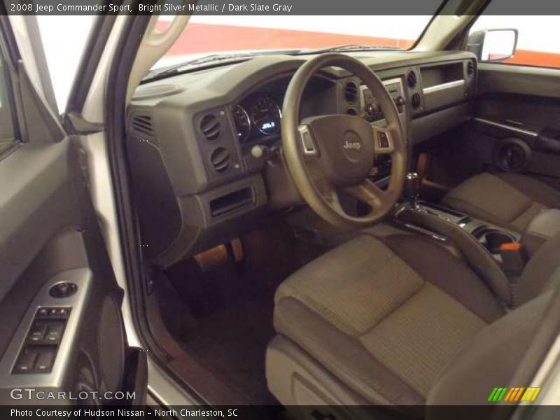 Bright Silver Metallic / Dark Slate Gray 2008 Jeep Commander Sport