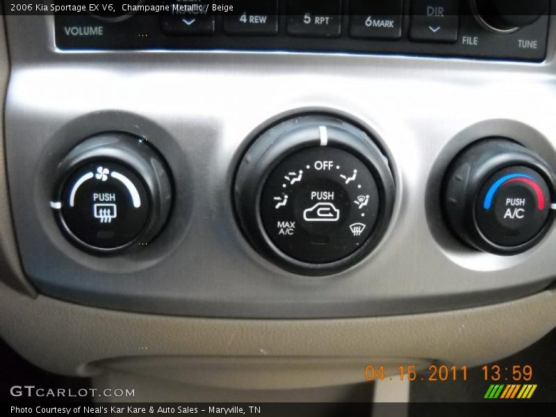 Champagne Metallic / Beige 2006 Kia Sportage EX V6