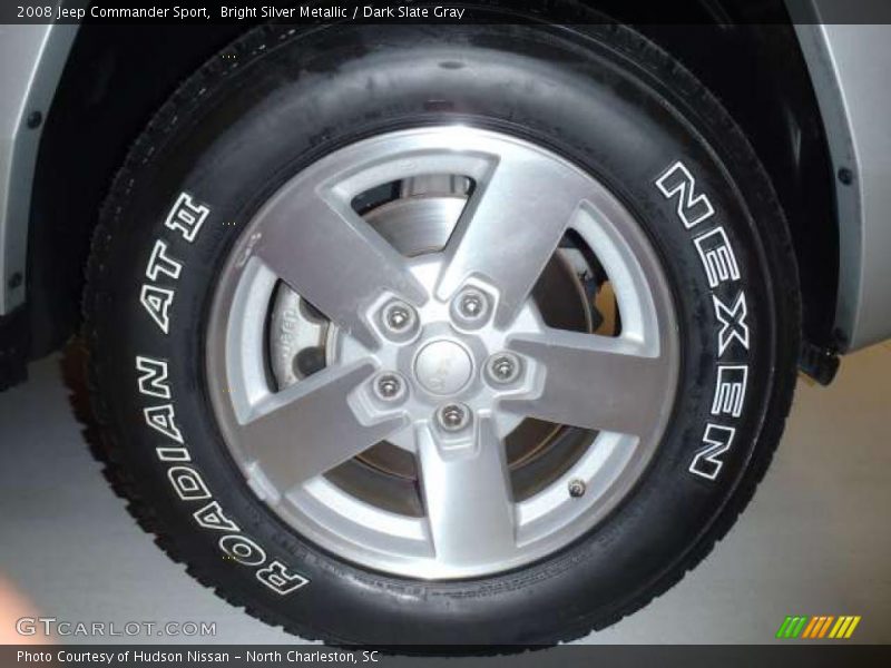 Bright Silver Metallic / Dark Slate Gray 2008 Jeep Commander Sport