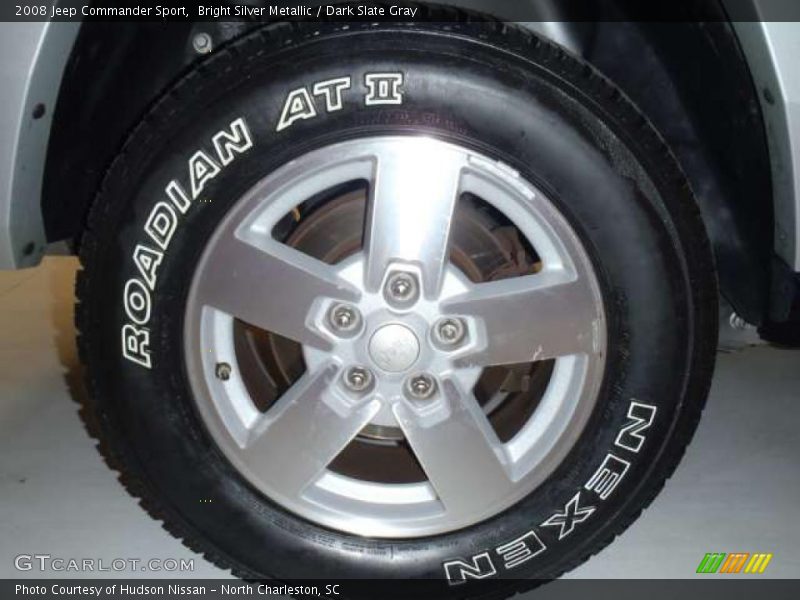 Bright Silver Metallic / Dark Slate Gray 2008 Jeep Commander Sport