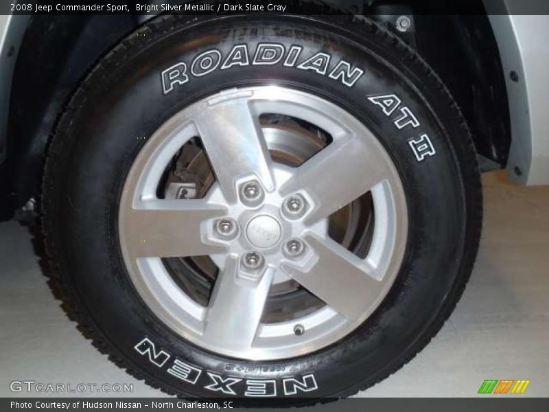 Bright Silver Metallic / Dark Slate Gray 2008 Jeep Commander Sport