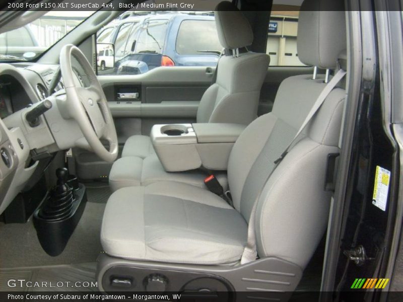 Black / Medium Flint Grey 2008 Ford F150 XLT SuperCab 4x4