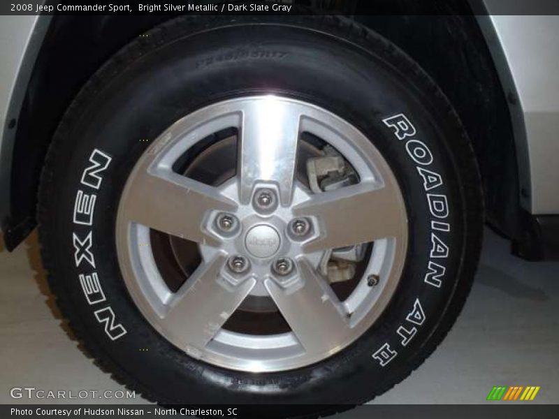 Bright Silver Metallic / Dark Slate Gray 2008 Jeep Commander Sport