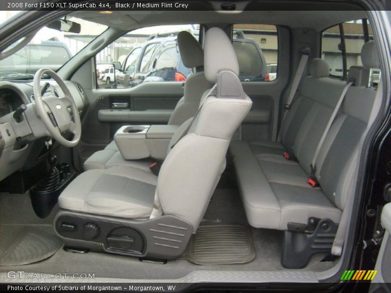 Black / Medium Flint Grey 2008 Ford F150 XLT SuperCab 4x4