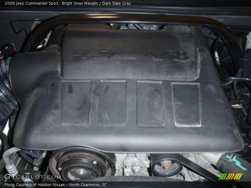 Bright Silver Metallic / Dark Slate Gray 2008 Jeep Commander Sport